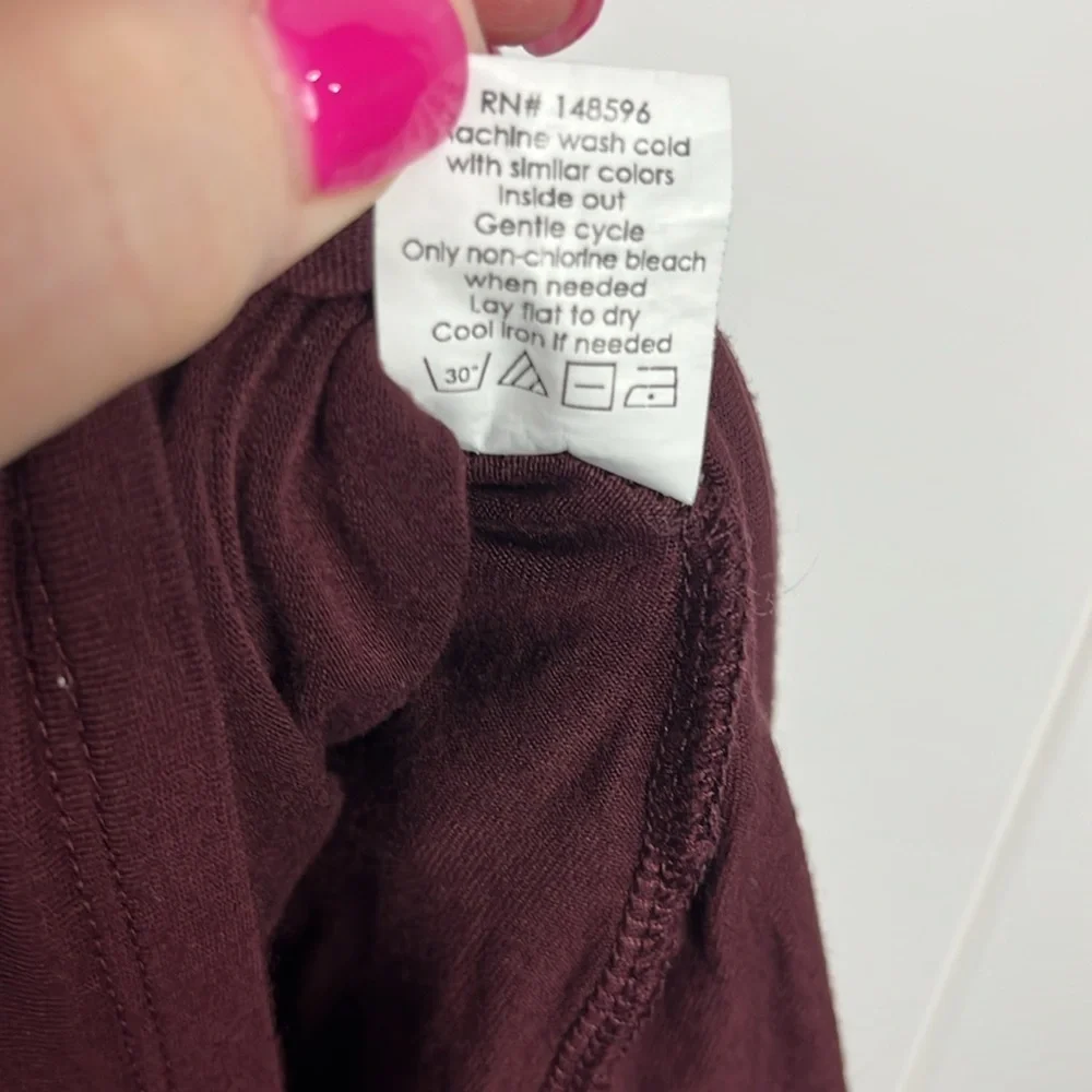 Universal Standard Womens Dress 2XS Burgundy Sleeveless Maxi Pockets Hi-Low New - Picture 8 of 12